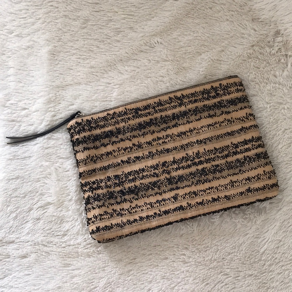 Banana Republic Large Zippered Clutch Bag